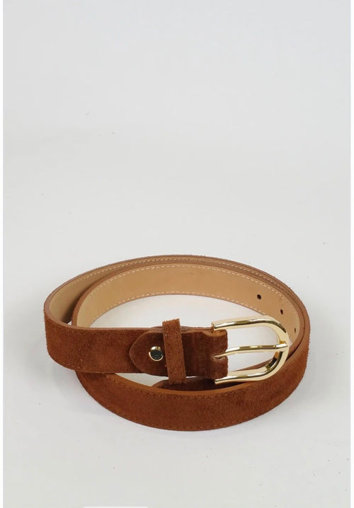 Ceinture Alba – Suédine & boucle dorée