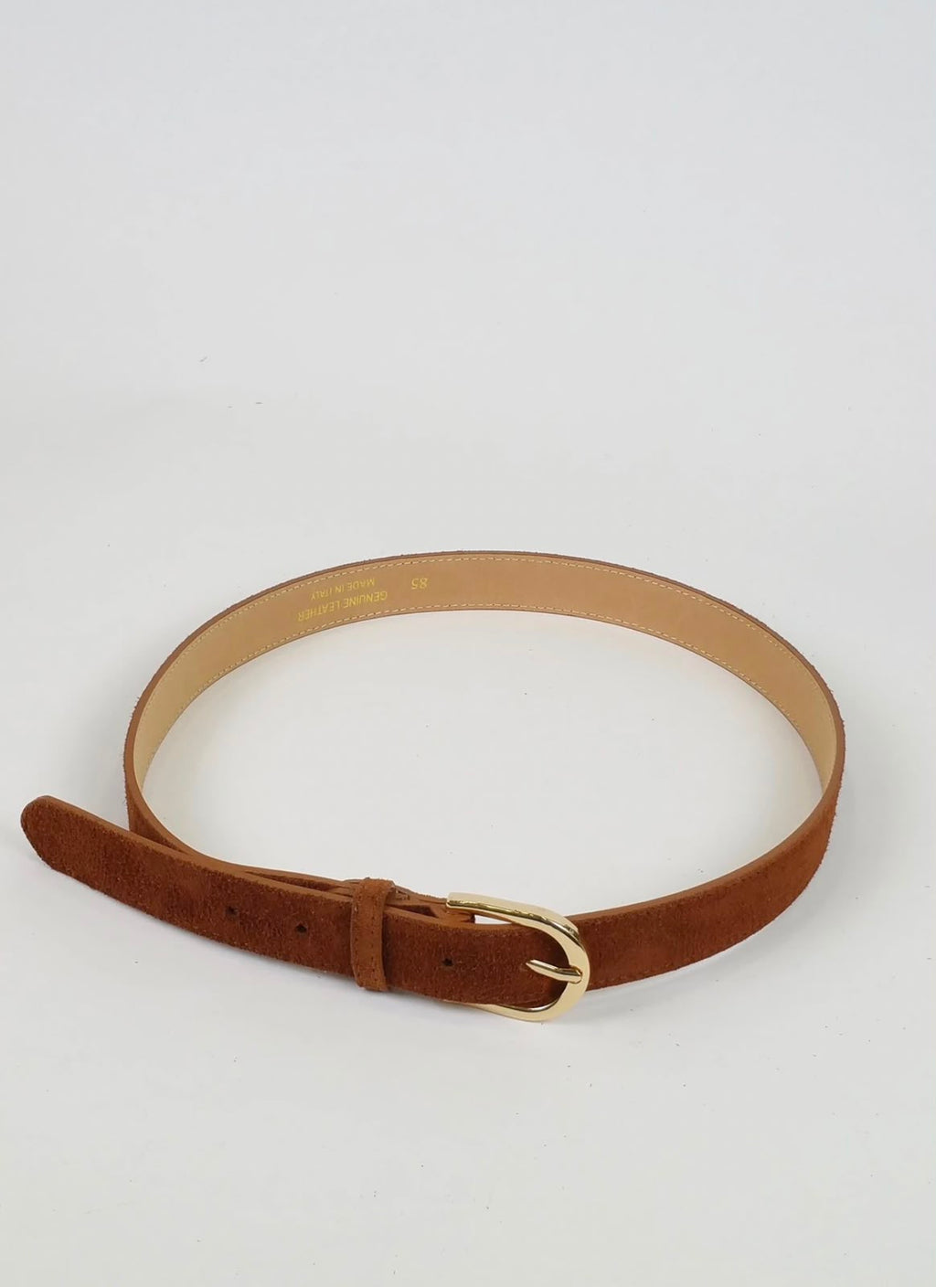 Ceinture Alba – Suédine & boucle dorée